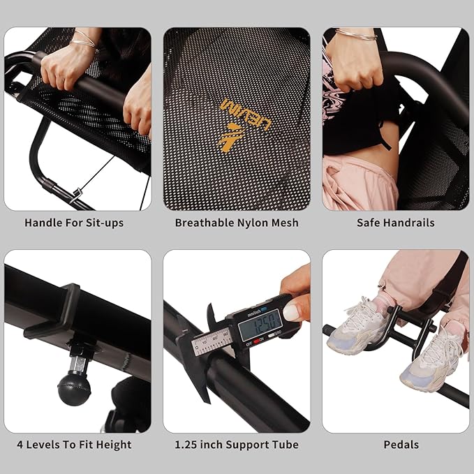 Abdominal Exerciser Chair for Home Gym, Ab Fitness Equipment with Full Body Building and Workout, for Sit Up, Inversion Training, Muscle Strengthening and Back Relief