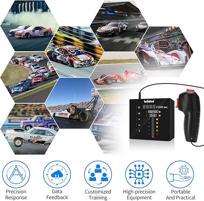 Handheld Practice Device with Wired Thumb Trigger Included, Perfect Your Launch Skills and Reaction Time, Customizable Training Modes, Lightweight and Portable