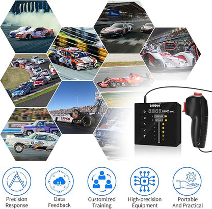 Handheld Practice Device with Wired Thumb Trigger Included, Perfect Your Launch Skills and Reaction Time, Customizable Training Modes, Lightweight and Portable