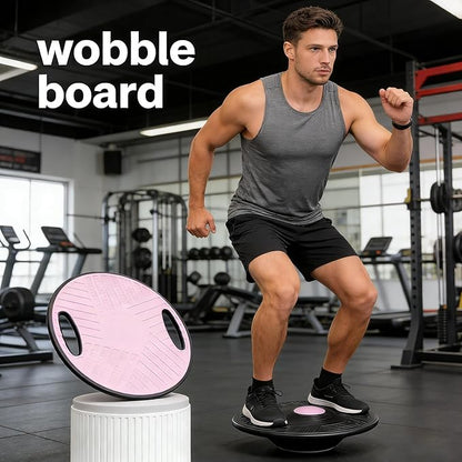 The Spooner Board | Gibbon Balance Board with Dual Side Holes for Easy Carrying | Wobble & Slack Board for Adults 14+ | Core & Stability Trainer
