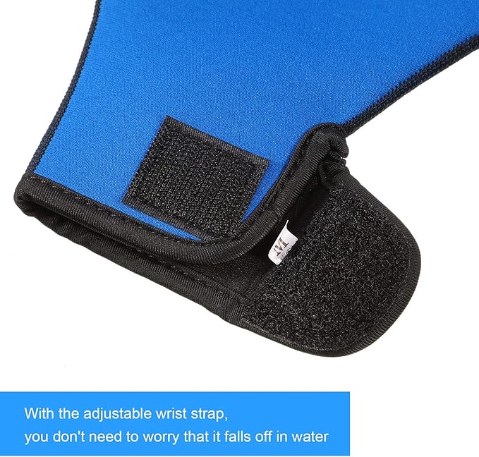 Sumind 2 Pairs Swimming Gloves Aquatic Training Gloves Neoprene Mittens Webbed Fitness Water Aerobics Resistance Training for Women Men Swimming Diving