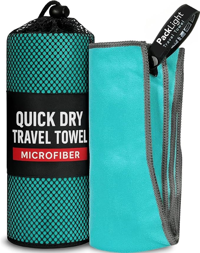 Youphoria Microfiber Travel Towel Fast Drying Lightweight - Quick Dry Towel for Camping, Beach, Backpacking, Hiking & Sport