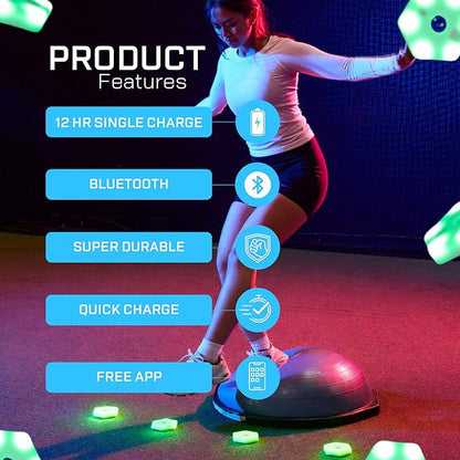 Sports Reaction Agility Lights Training Kit Improves Reaction Time & Agility for Athletes, Physical Therapists & Fitness Trainers Sports.