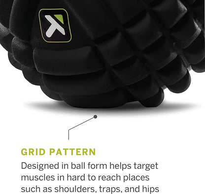 TRIGGERPOINT Performance Grid X Massage Ball for Deep Tissue Massage and Exercise Recovery, Black