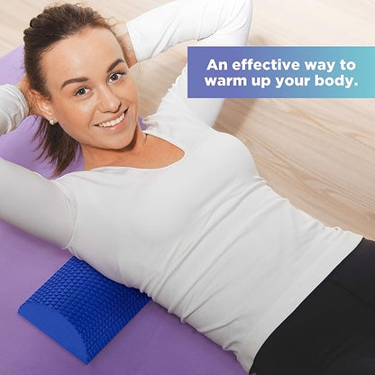 Bean Products High-Density EVA Foam Rollers | Deep Tissue Massager | Myofascial Release Textured Bumps | 36” Half Roller | Made in The USA