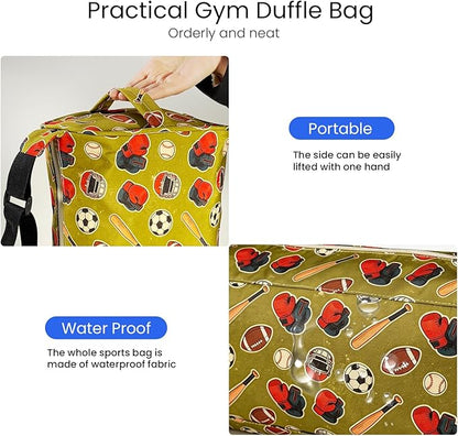 C&F BOGMOST Small Gym Bag for Women & Men,Small Lightweight Duffel Bag Carry On Bags Mini Duffel Travel Bag Waterproof Sports Bags for Workout/Sport/Trave,Sporty Style