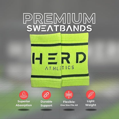Cotton Wrist Sweatbands – Absorbent, Stretchable Bands for Men & Women – Sweat-Wicking, Anti-Chafing Support for Weightlifting, Cross Training, WODs, Tennis, Running & Fitness