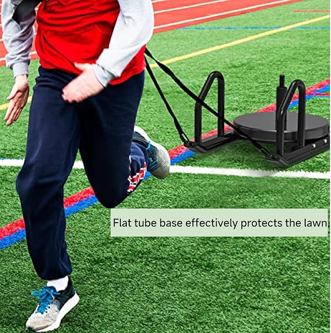 Kipika Weight Sled, Workout Sled, Fitness Strength Training Sled, Speed Training Sled for Athletic Exercise, Speed Improvement, Easily Through Obstacles, Suitable for 1" & 2" Weight Plate