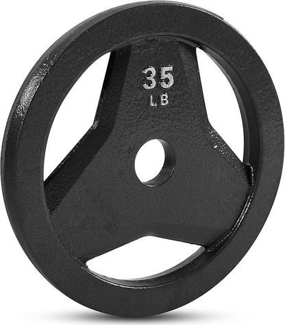 JFIT Olympic 2 Inch Grip Plates and Bumper Plates for Barbell - Single Weights or Sets of 2 (Muliple Weights)
