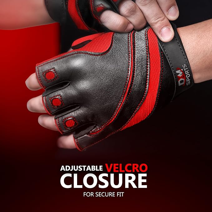 DXM SPORTS Workout Gloves for Men, Gym Weight Lifting Gloves with Wrist Support - Breathable, Anti-Slip Gloves for Exercise, Fitness, Cycling, Training, Outdoor Sports