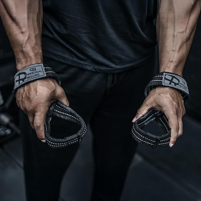 Deadlift Straps - Figure 8 Weightlifting Straps for Powerlifting, Bodybuilding, Strongman – Heavy Duty Grip Support Wrist Wraps for Men & Women