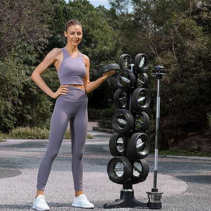Dumbbell Weight Plates –Dual Purpose Ergonomic Fitness Equipment, Multifunctional Design for Strength Training, Full Body Workouts and Home Gym