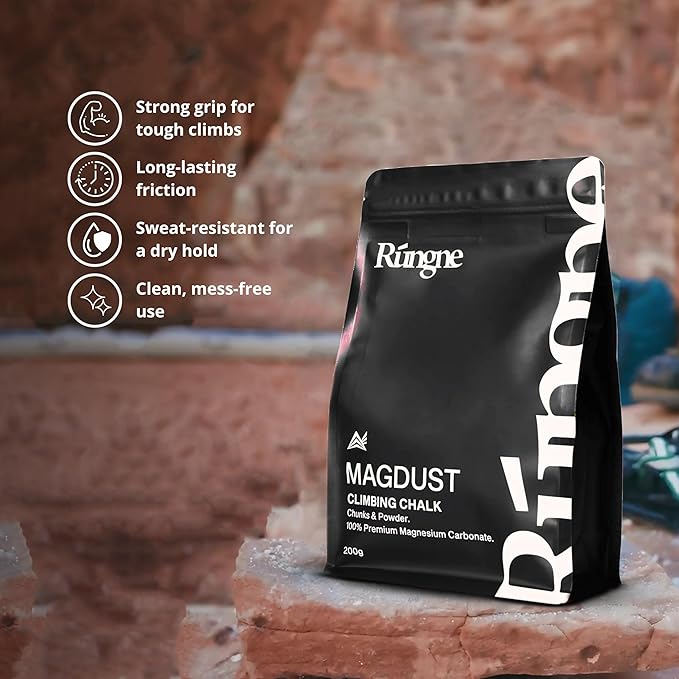 RUNGNE Chalk - Premium Sports Chalk for Rock Climbing, Bouldering, and Weightlifting - High-Performance Chalk for Superior Grip