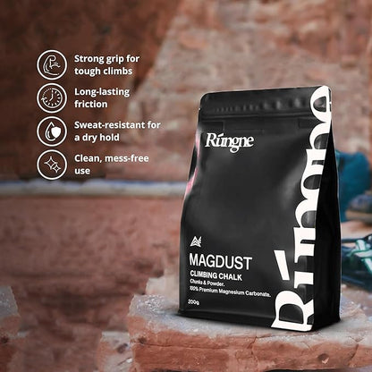 RUNGNE Chalk - Premium Sports Chalk for Rock Climbing, Bouldering, and Weightlifting - High-Performance Chalk for Superior Grip
