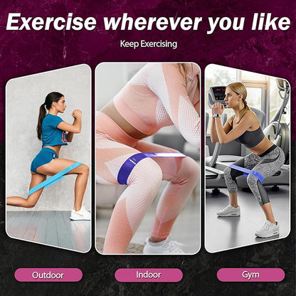 Resistance Bands for Working Out, 5 Levels Resistance Exercise Bands with Woven Bag, Bands for Working Out Women Men, Yoga, Pilates, Rehabilitation Training