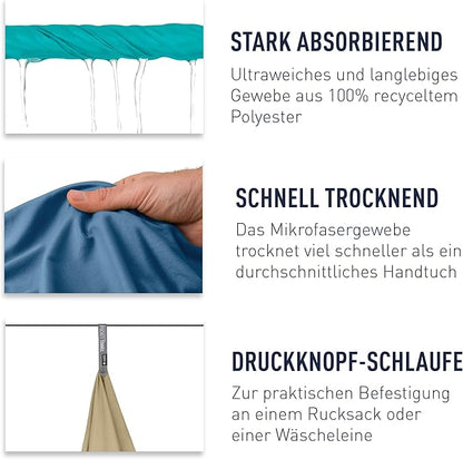 Sea to Summit Portable Pocket Towel for Camping, Gym, and Travel
