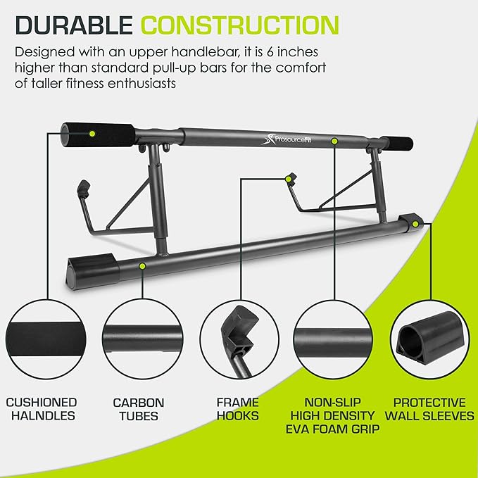 ProsourceFit Pull Up Bar for Multi Use Fitness & Home Gym Exercise