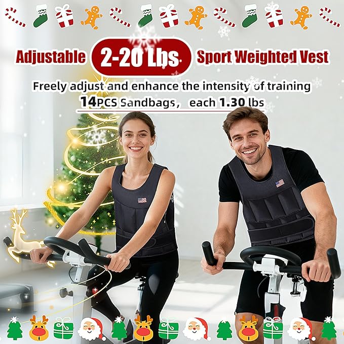 Adjustable Weighted Vest for Men Women,2-30 Lbs Adjustable Weighted Vest with Straps Womens Running Weight Vest for Walking Strength Training Fitness