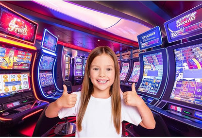 Gambling Slot Machines Backdrop Casino Game Hall Lucky Winner Game Room Gaming Photography Background Casino Themed Party Backdrop Decorations Birthday Shoot Adult Portrait Props 20x10ft