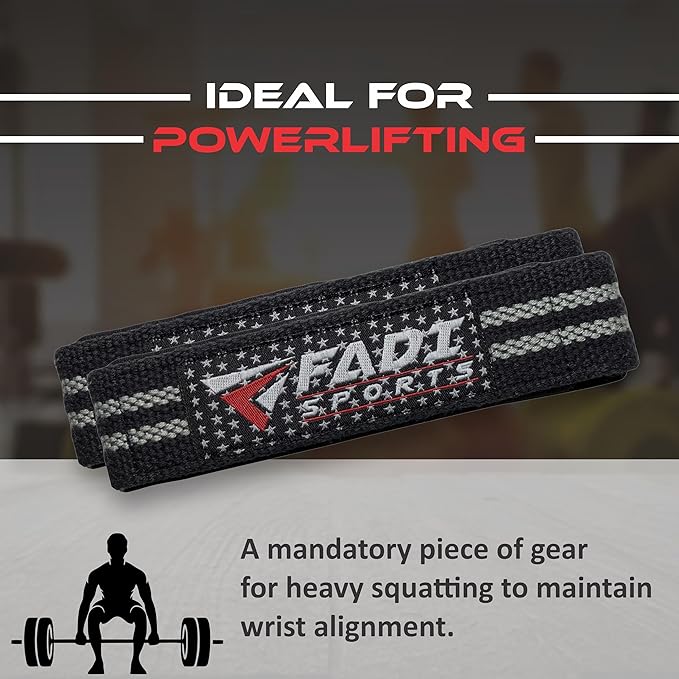 Lifting Wrist Straps for Weightlifting, Bodybuilding, Powerlifting & Deadlifts – 24 Inch Cotton Straps with Padded Neoprene for Strength Training & Grip Support