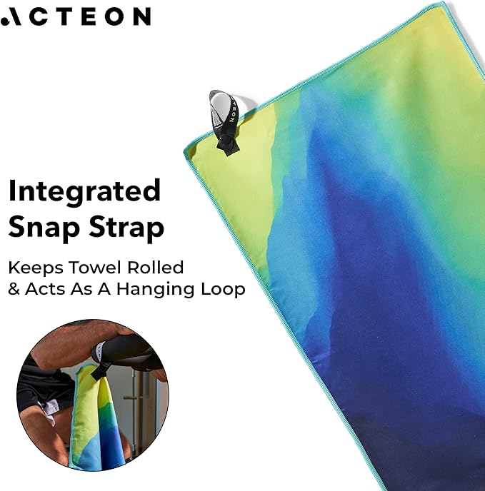 Acteon Microfiber Gym Towels 4 Pack, Quick Dry Odor Free Workout Towels for Men and Women, Super Absorbent Sports Sweat Towel for Gym, Yoga, Running, Travel, 16 x 30.5 Inch