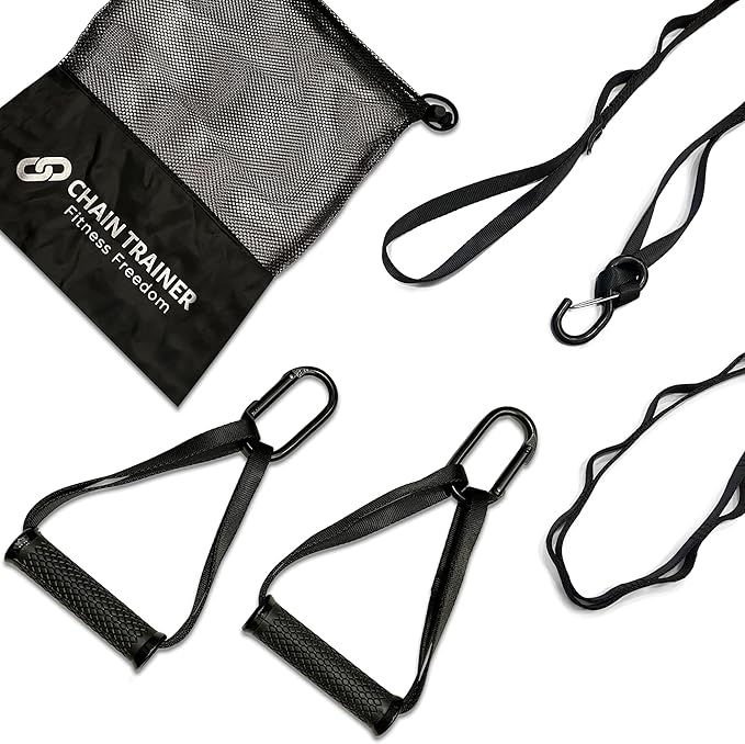 Portable Home Gym Multi-functional Basic Fitness Freedom Workout Equipment Comes in Basic, Intermediate, Advanced or Deluxe Sizes and Comes in Black or Silver