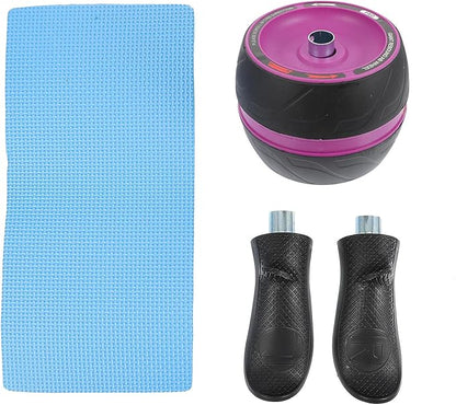 Exercise Roller Wheel with Automatic Rebound Abs Core Trainer for Home Gym Fitness Strength Training Men and Women Abdominal Workout Equipment