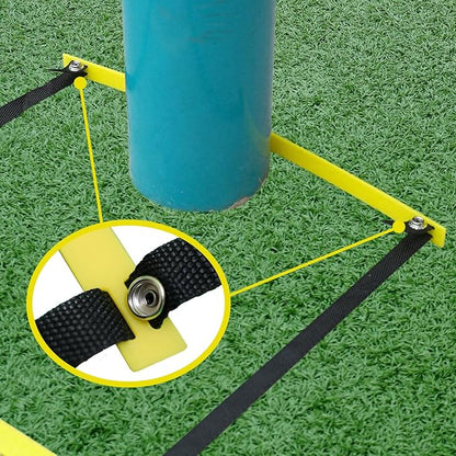 20ft Adjustable Agility Ladder with Carry Bag – Football Training Equipment & Speed Ladder for Soccer, Basketball – Agility Training Equipment for Footwork Drills （2Pack）