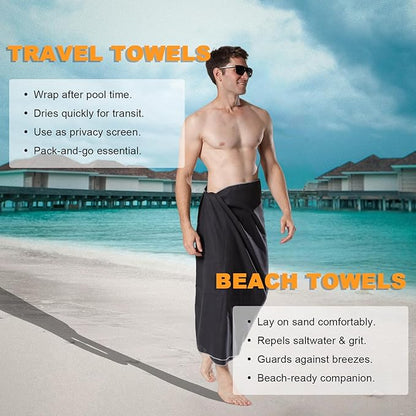 Your Choice Quick Dry Towel - Super Absorbent Microfiber for Gym, Travel, Camping | Ultra Compact & Lightweight