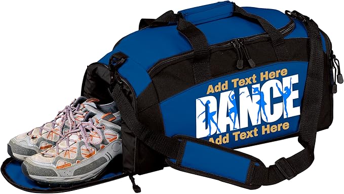 Personalized Dance Duffle Bag with Name – Custom Dancer Gym Bag for Girls, Competition Team Travel Bag, Ballet Recital Cheer & Studio Gear Bag