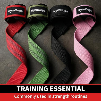 Lifting Wrist Straps for Weightlifting, Heavy Duty Wrist Straps for Deadlifts, Powerlifting, Bodybuilding and Strength Training, Secure Grip Support for Men Women 1 Pair