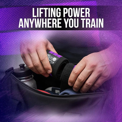 Nordic Lifting Wrist Wraps (1 Pair/2 Wraps) – Lifting Wrist Wraps with Thumb Loop for Weightlifting, Powerlifting & CrossFit – Durable Wrist Support Straps for Men & Women – Gym Essentials for Heavy Lifts