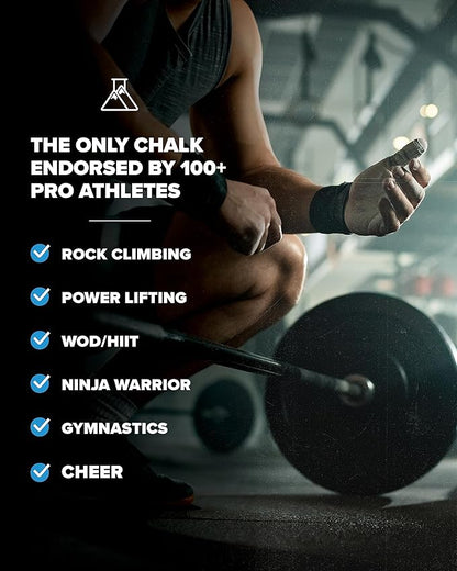 Friction Labs Premium Loose Climbing Chalk - High-Performance Hand Chalk with Superior Grip for Bouldering, Climbing, Weightlifting & More - Long Lasting & Skin Friendly Powdered Chalk