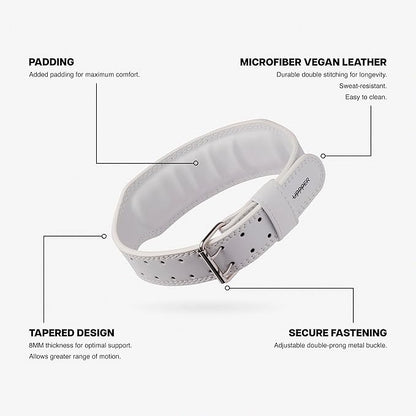 UPPPER Weight Lifting Belt - Double Prong 4” to 2.5” Tapered Premium Lifting Belt for Men and Women - Ultimate Back Support For Weightlifting and Powerlifting | Premium Fitness Gear
