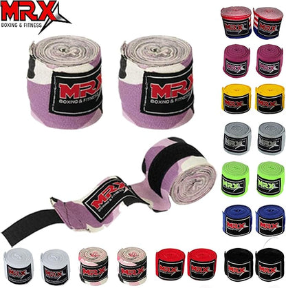 MRX BOXING & FITNESS Boxing Hand Wraps 100% Cotton Multi Colors Great for MMA Boxing Muay Thai Kick Boxing Training 118, 160, 180 Length