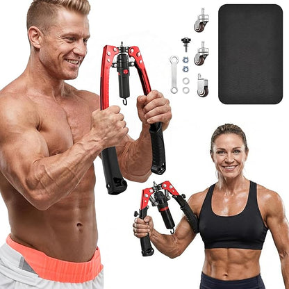 Saker Twister Arm Trainer,Versatile Hydraulic Chest Expander & Strength Trainer - Adjustable Resistance & Arm Length for Full-Body Home Workout, Safe & Stable Design for All Fitness Levels