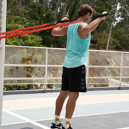 Resistance Running Training Bungee Band, Bungee Resistance Cord Set, Long Resistance Band, Lateral Movement Sprint Overspeed Training Fitness for Fast