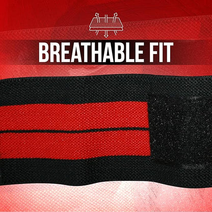 Nordic Lifting Wrist Wraps (1 Pair/2 Wraps) – Lifting Wrist Wraps with Thumb Loop for Weightlifting, Powerlifting & CrossFit – Durable Wrist Support Straps for Men & Women – Gym Essentials for Heavy Lifts