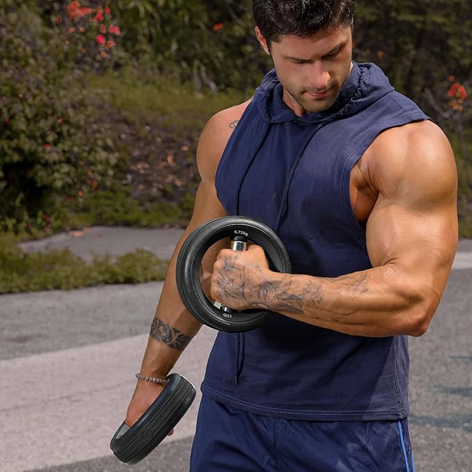 Dumbbell Weight Plates –Dual Purpose Ergonomic Fitness Equipment, Multifunctional Design for Strength Training, Full Body Workouts and Home Gym