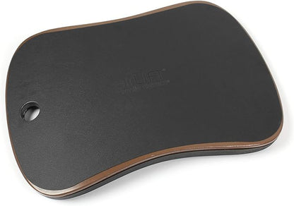 Seville Classics airLIFT Premium Anti Fatigue Wooden Balance Wobble Board Mat w/Massage Points, for Office Standing Desk, Home, Exercise, Therapy, Sports Training, Black, 20"W x 14"D