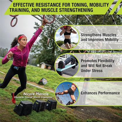 Pro-Tec Athletics Resistance Bands, Light, Medium, Heavy, Strength Training, Resistance Bands, Latex Bands, Toning, Shoulders, Glutes, Core, Upper & Lower Legs, Men & Women, Easy to Use, Working Out