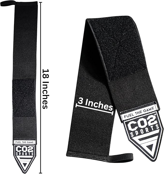 Wrist Straps for Weightlifting – 18” Heavy Duty Polyester Elastic Lifting Straps with Wrist Support, Gym Straps for Deadlifts, Pull Ups, Strength Training, Weight Lifting Accessories for Men & Women
