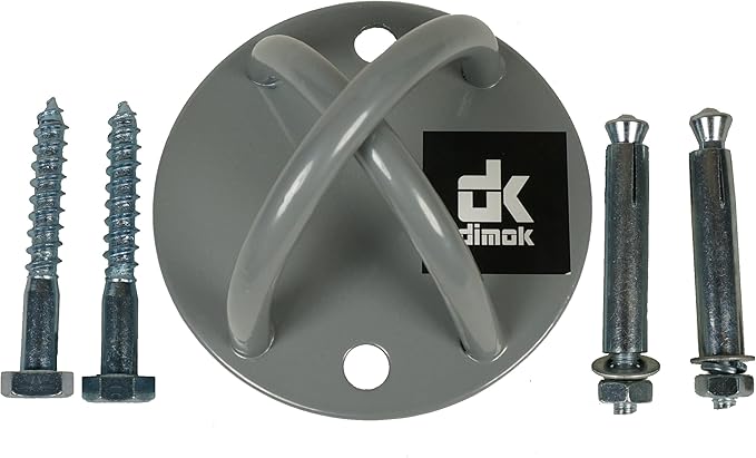 dimok Battle Rope Anchor Ceiling Mount for Suspension Straps Yoga Swing Brackets Resistance Trainer Yoga Trapeze Wall Mount Anchor for Gymnastic Rings Boxing Equipment Heavy Bag …
