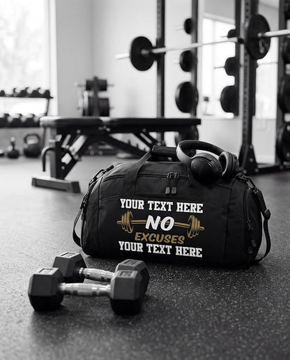 Personalized Weightlifting Duffel Bag – Custom Gym Bag with Name & Logo – Heavy Duty Workout Bag for Men & Women – Lifting, Powerlifting, Bodybuilding Training Gear