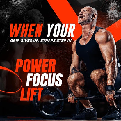 Genuine Leather Lifting Straps, Wrist Assistance for Heavy Pulls, Weightlifting Bodybuilding, Gym, Fitness Accessories, Strength Training, Powerlifting, & Deadlifts
