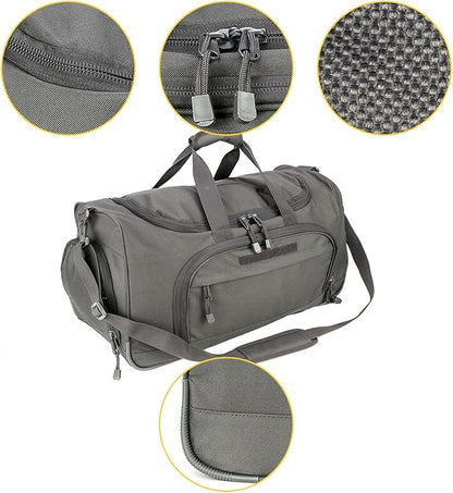 Gym Bag Duffle Bags for Men Women with Shoes Compartment Sport Weekend Travel Overnight Carry On Bag for Tactical Military Travel Work Out Bags (2.0 Grey)