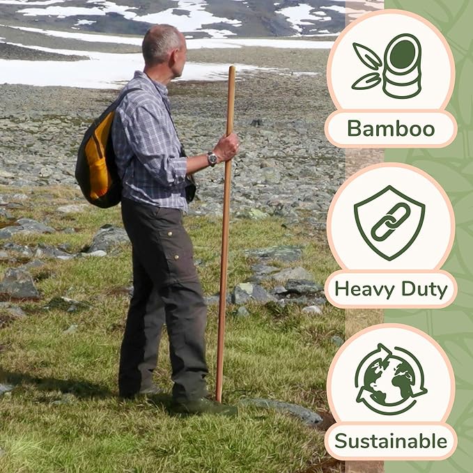 BambooMN Sturdy Bamboo Stick for Fitness, Yoga, Physical Rehabilitation. 1",1.1",1.18" & 1.375" Diameters. Available in Bulk Quantities