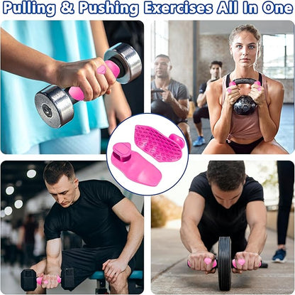 Silicone Gym Grips for Weight Lifting,Workout Gloves for Women Men Alternative,Anti Slip Gym Workout Grip,Rubber Gym Hand Grips-Weightlifting Grips Pad for Barbell,Pull Up,Ryptfit,Training