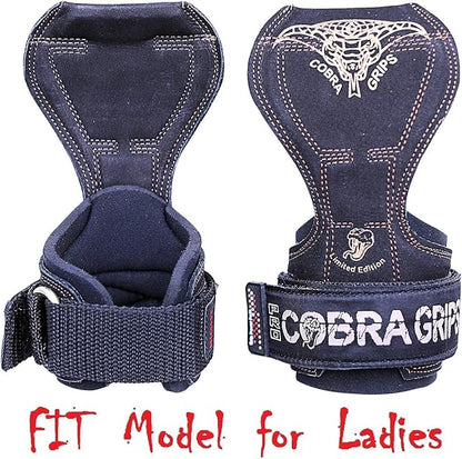 Cobra Grips PRO Weight Lifting Gloves Heavy Duty Straps Alternative with Power Lifting Hooks Padded Wrist Support for Deadlifts & Bodybuilding