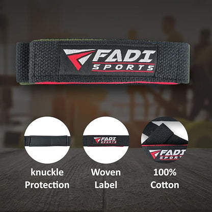 Lifting Wrist Straps for Weightlifting, Bodybuilding, Powerlifting & Deadlifts – 24 Inch Cotton Straps with Padded Neoprene for Strength Training & Grip Support